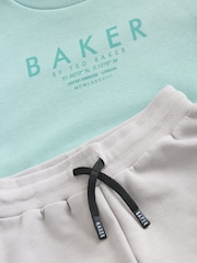 Baker by Ted Baker Green/Grey Sweatshirt and Cargo Joggers Set - Image 3 of 10