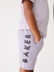 Lila vijolična - Baker by Ted Baker mornarsko moder/bela 100% bombaž majica in kratke hlače - Slika 10 iz 12