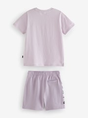 Lila vijolična - Baker by Ted Baker mornarsko moder/bela 100% bombaž majica in kratke hlače - Slika 2 iz 12