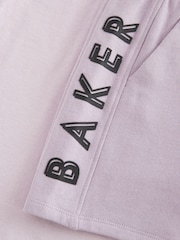 Lila vijolična - Baker by Ted Baker mornarsko moder/bela 100% bombaž majica in kratke hlače - Slika 4 iz 12