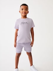 Lila vijolična - Baker by Ted Baker mornarsko moder/bela 100% bombaž majica in kratke hlače - Slika 5 iz 12