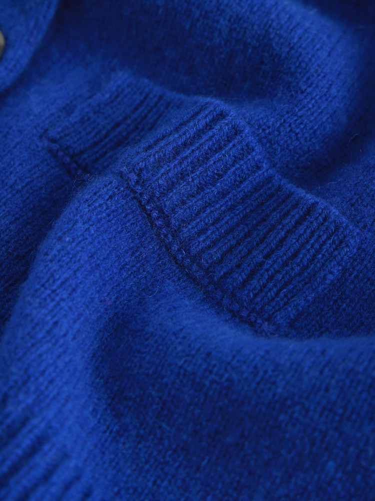 Cobalt Blue N.Premium Merino Wool Cardigan - Image 2 of 3