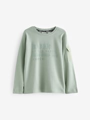 Baker by Ted Baker 100% Cotton Heavyweight Long Sleeve T-Shirt - Image 1 of 3