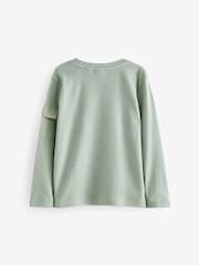 Baker by Ted Baker 100% Cotton Heavyweight Long Sleeve T-Shirt - Image 2 of 3