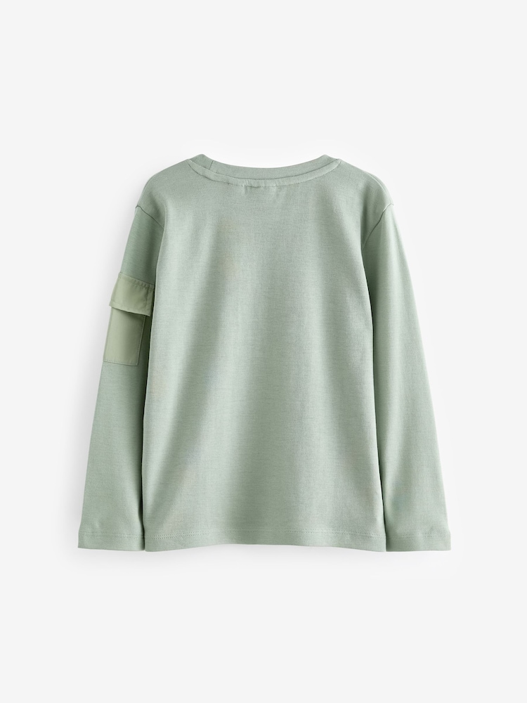 Baker by Ted Baker 100% Cotton Heavyweight Long Sleeve T-Shirt - Image 2 of 3