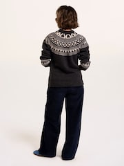 Brakeburn Blue Frida Fairisle Knitted Crew Neck Jumper - Image 2 of 6