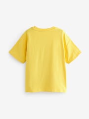 Yellow Oversized Embellished Graphic T-Shirt (3-16yrs) - Image 5 of 6