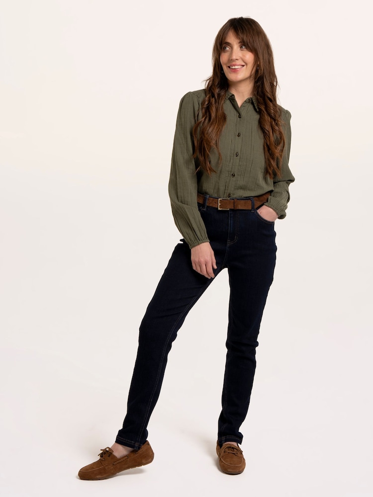 Brakeburn Blue Sparkle Trousers - Image 1 of 6 Brakeburn Blue Sparkle Trousers - Image 1 of 6