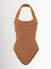 Hunza G Brown Sandy Swimsuit - Image 1 of 2