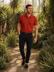 Brakeburn Brown Saintbury Pique Polo Shirt - Image 1 of 6