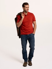 Brakeburn Brown Saintbury Pique Polo Shirt - Image 5 of 6