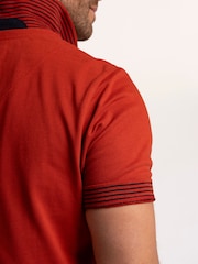 Brakeburn Brown Saintbury Pique Polo Shirt - Image 6 of 6