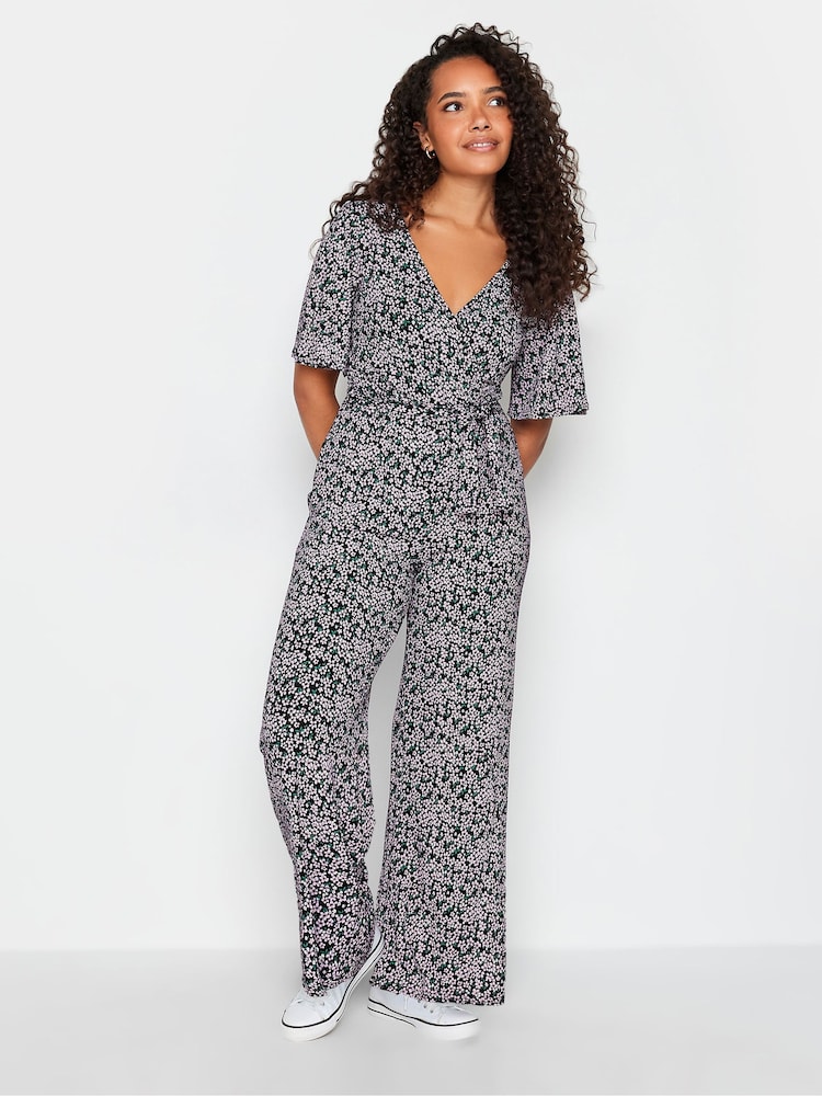 M&Co Black Light Wrap Jumpsuit - Image 2 of 4