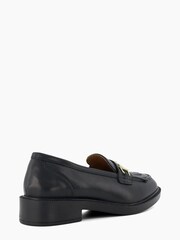 Dune London Black Guided DD Snaffle Fringe Loafers - Image 4 of 6