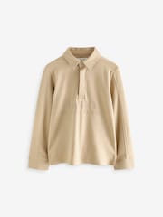 Baker by Ted Baker Shirt Long Sleeves 100% Cotton Polo Shirt - Image 1 of 4