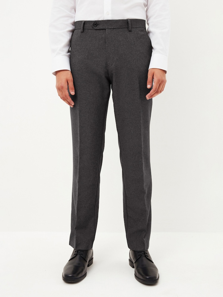 Grau - Maschinenwaschbare, elegante Hose ohne Bundfalte - Bild 1 von 7 Grau - Maschinenwaschbare, elegante Hose ohne Bundfalte - Bild 1 von 7