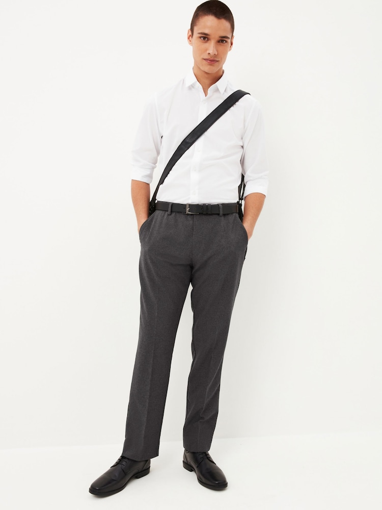 Grau - Maschinenwaschbare, elegante Hose ohne Bundfalte - Bild 2 von 7 Grau - Maschinenwaschbare, elegante Hose ohne Bundfalte - Bild 2 von 7