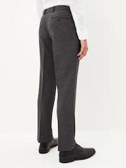 Grey Machine Washable Plain Front Smart Trousers - Image 5 of 7