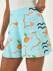 Roman Blue Beach Print Shorts - Image 1 of 4
