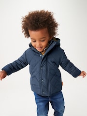 Marineblau/blau - Steppjacke aus Teddyfleece mit Futter (3 Monate – 7 Jahre) - Bild 1 von 1