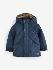 Marineblau/blau - Steppjacke aus Teddyfleece mit Futter (3 Monate – 7 Jahre) - Bild 5 von 7