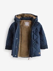 Marineblau/blau - Steppjacke aus Teddyfleece mit Futter (3 Monate – 7 Jahre) - Bild 6 von 7