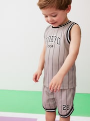 Vertikale Streifen - Set mit Trägertop und Shorts (3 Monate bis 7 Jahre) - Bild 3 von 7