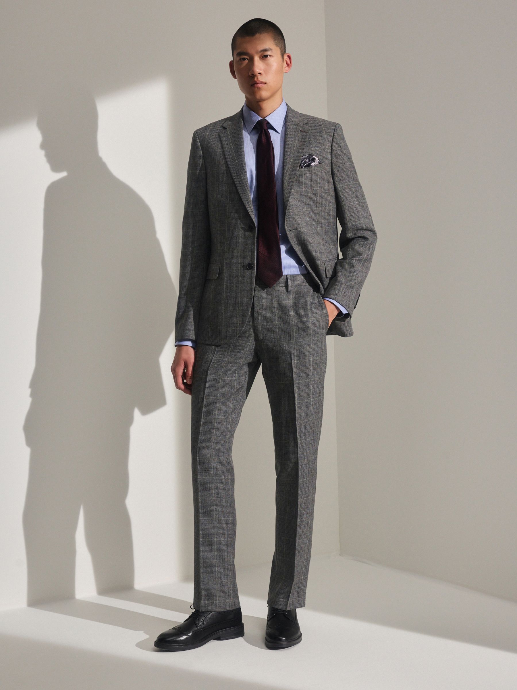 Buy Grey Prince of Wales Check Suit: Jacket from Next USA