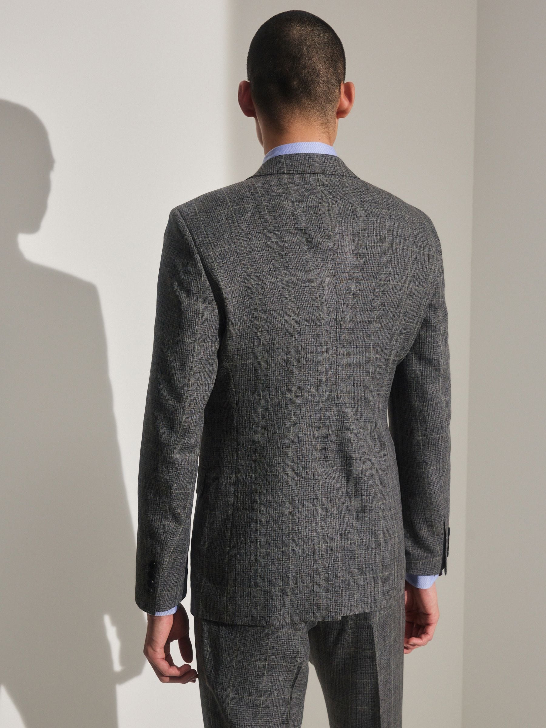 Buy Grey Prince of Wales Check Suit: Jacket from Next USA Buy Grey Prince of Wales Check Suit: Jacket from Next USA
