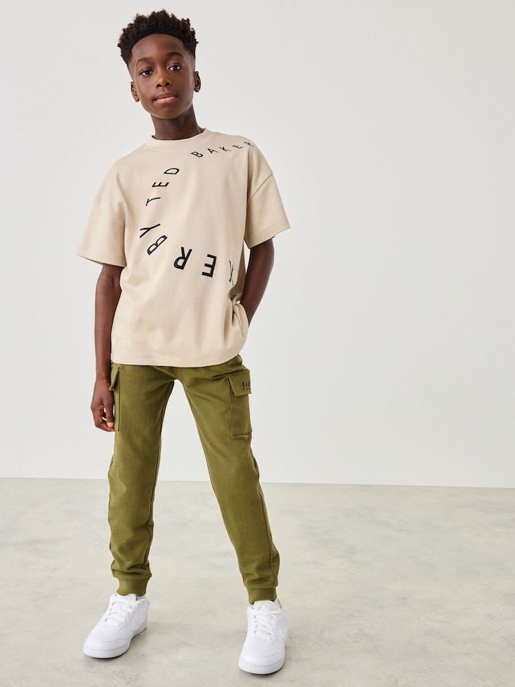 Baker by Ted Baker Graphic 100% Cotton T-Shirt and Joggers Set - Image 1 of 12
