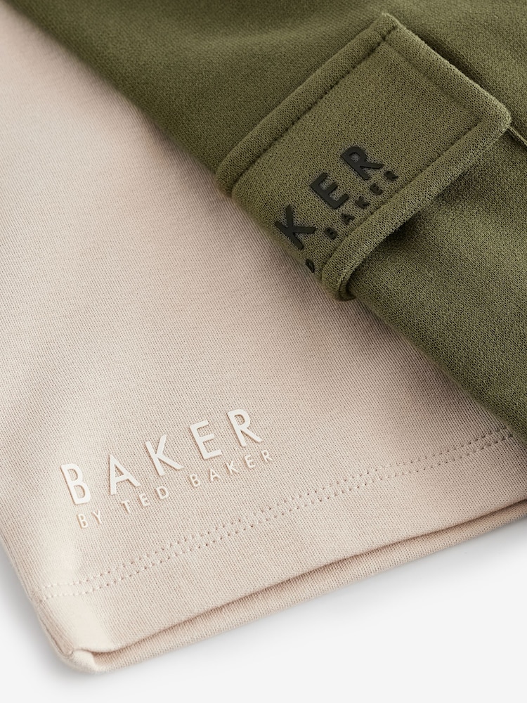 Neutralny - Komplet Baker by Ted Baker: koszulka z grafiką w 100% z bawełny i joggersy - Image 11 of 12