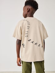 Baker by Ted Baker Graphic 100% Cotton T-Shirt and Joggers Set - Image 2 of 12