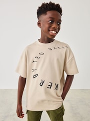 Baker by Ted Baker Graphic 100% Cotton T-Shirt and Joggers Set - Image 3 of 12