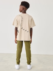 Baker by Ted Baker Graphic 100% Cotton T-Shirt and Joggers Set - Image 4 of 12