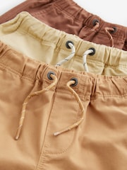 Rust/Orange/Yellow 100% Cotton Pull-On Shorts 3 Pack (3-16yrs) - Image 6 of 6