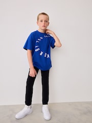 Azul - Conjunto de camiseta gráfica y pantalones de chándal 100% algodón de Baker by Ted Baker - Imagen 2 de 15