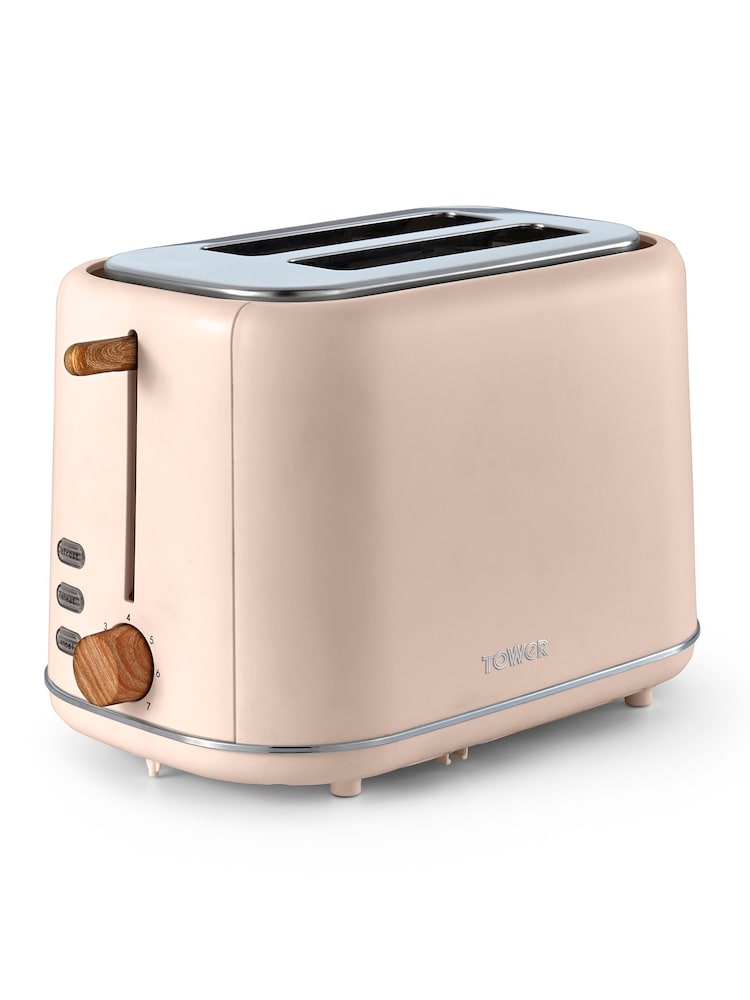 Tower Pink Scandi 2 Slice Toaster 800W - Image 4 of 4