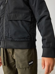 Baker by Ted Baker Nylon Bomber Black Jacket - Bild 5 von 11