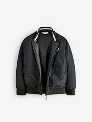 Baker by Ted Baker Nylon Bomber Black Jacket - Bild 8 von 11