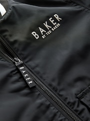 Baker by Ted Baker Nylon Bomber Black Jacket - Bild 9 von 11