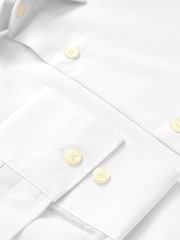 White Regular Fit Easy Care Single Cuff Oxford Smart Shirts 3 Pack - Image 3 of 3