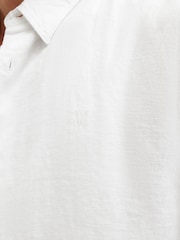 AllSaints White Cypress 100% Linen Shirt - Image 7 of 8