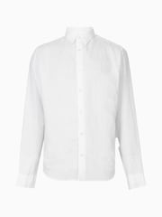 AllSaints White Cypress 100% Linen Shirt - Image 8 of 8