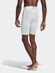 adidas White Techfit AEROREADY Short Tights - Image 2 of 6