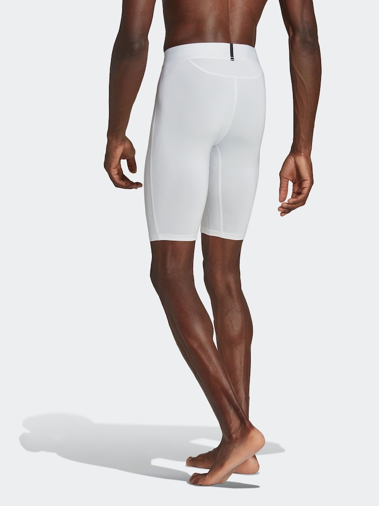 adidas White Techfit AEROREADY Short Tights - Image 2 of 6