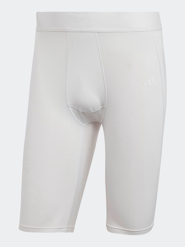 adidas White Techfit AEROREADY Short Tights - Image 6 of 6