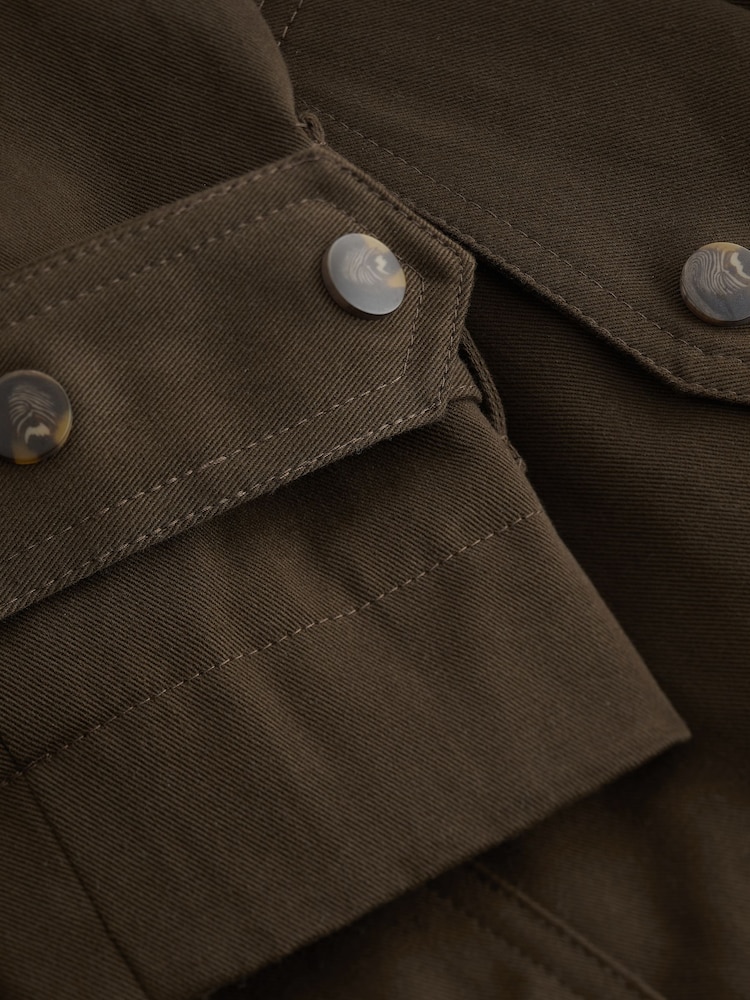 Chocolate Brown Premium Trench Coat - Image 7 of 7