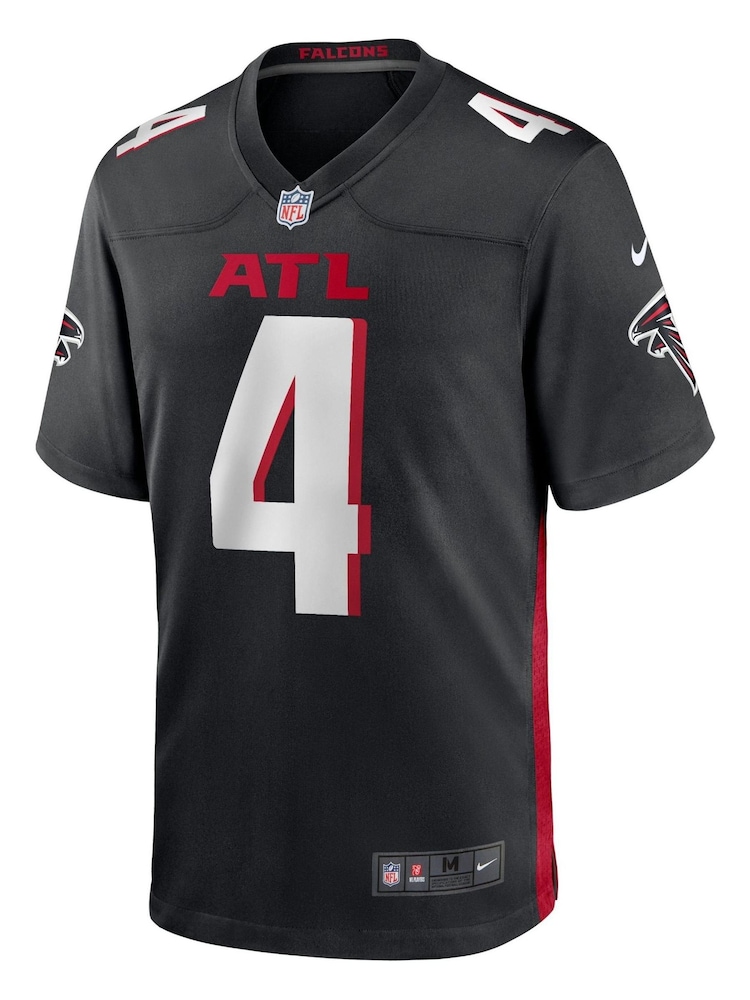Nike Black NFL Atlanta Falcons Home Game Jersey - Desmond Ridder - Image 2 of 3