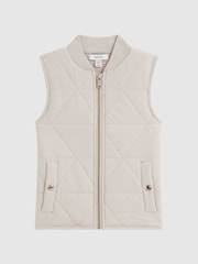 Reiss Stone Ritchie 9-14 yrs Hybrid Knitted-Quilted Gilet - Image 2 of 5