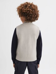 Reiss Stone Ritchie 9-14 yrs Hybrid Knitted-Quilted Gilet - Image 4 of 5